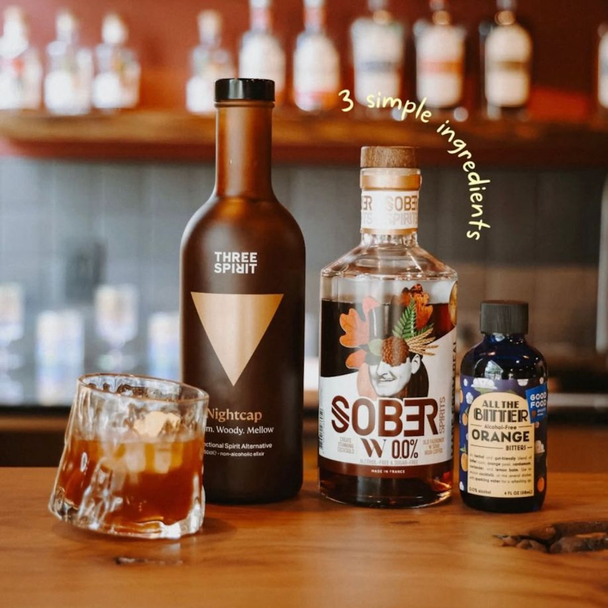 Nightcap Old Fashioned - Non Alcoholic Cocktail Recipe – The Sobr Market