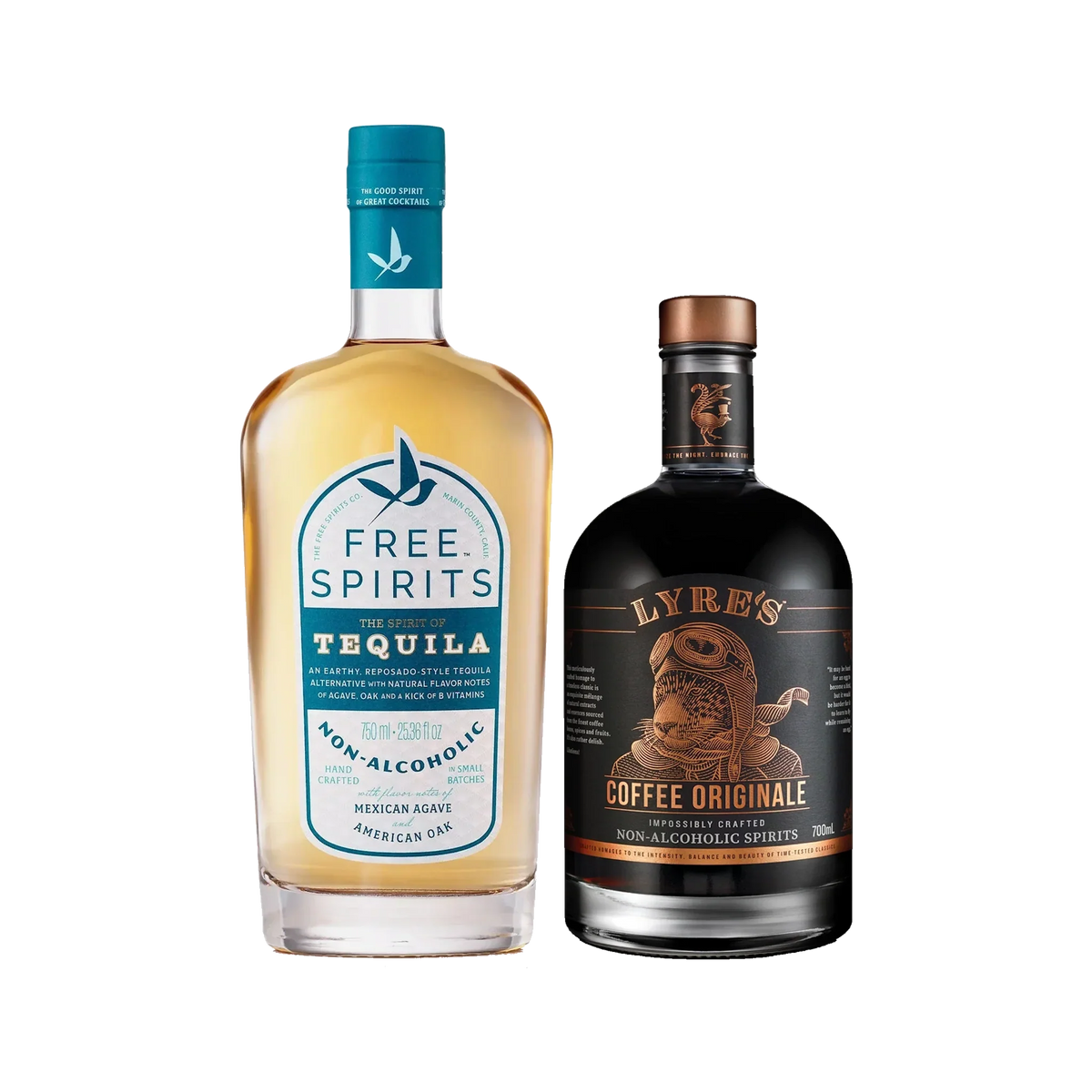 Mañana mezcal-style non-alcoholic cocktail with smoked agave and fresh lime