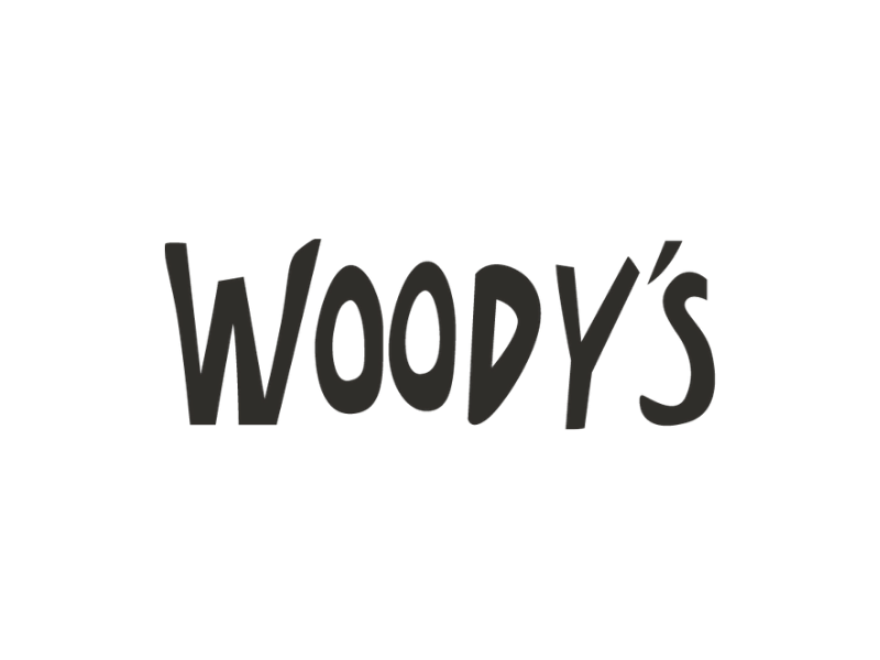 Woody's organic non-alcoholic wine bottles and branding