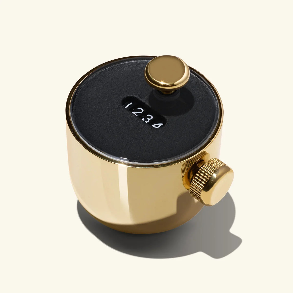 Nanu Nudge Counter solid brass habit tracker for mindful drinking
