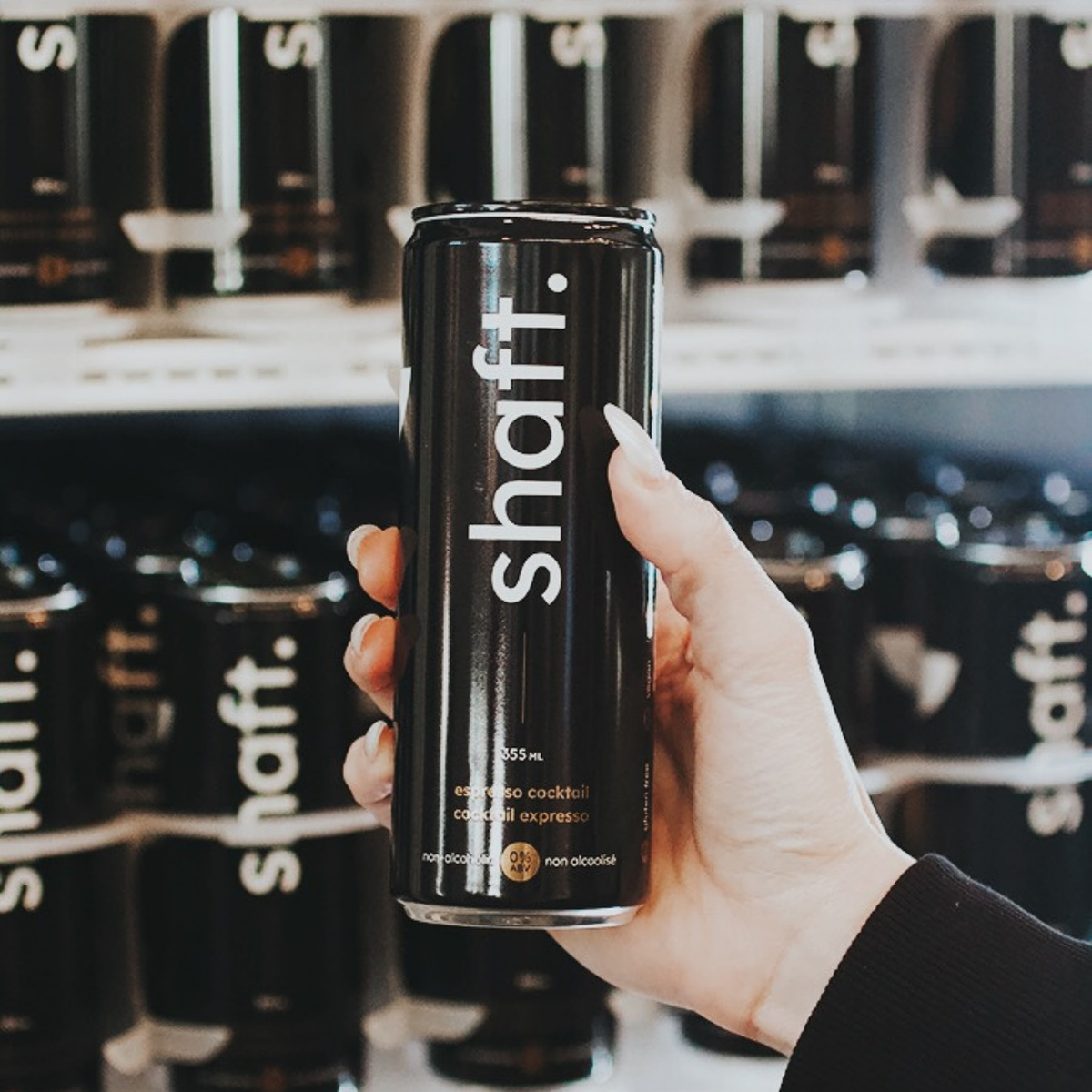 shaft espresso cocktail non-alcoholic cold brew ready to drink cans