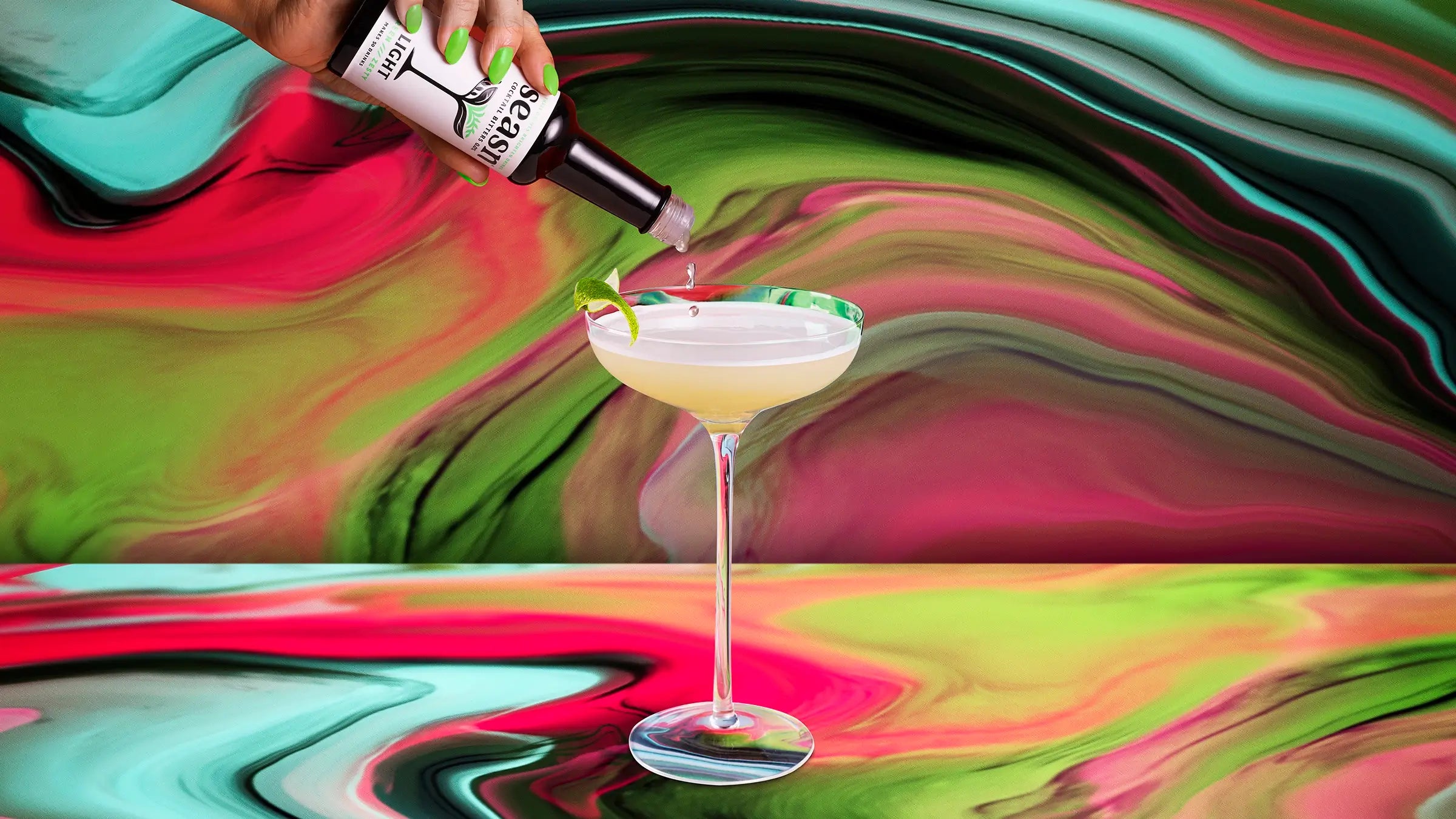 Add bitters to non-alcoholic wines to enhance the flavour and achieve the proper mouth feel