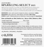 Zeronimo - Sparkling Select - 1/2 bottle
