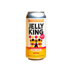 473mL can of Bellwoods Tangerine Grapefruit Jelly King Seltzer, 0.0% alcohol-free craft fruited seltzer