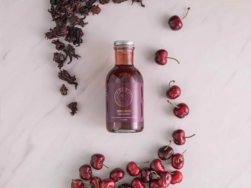 Kvas - Cherry hibiscus Simple Syrup