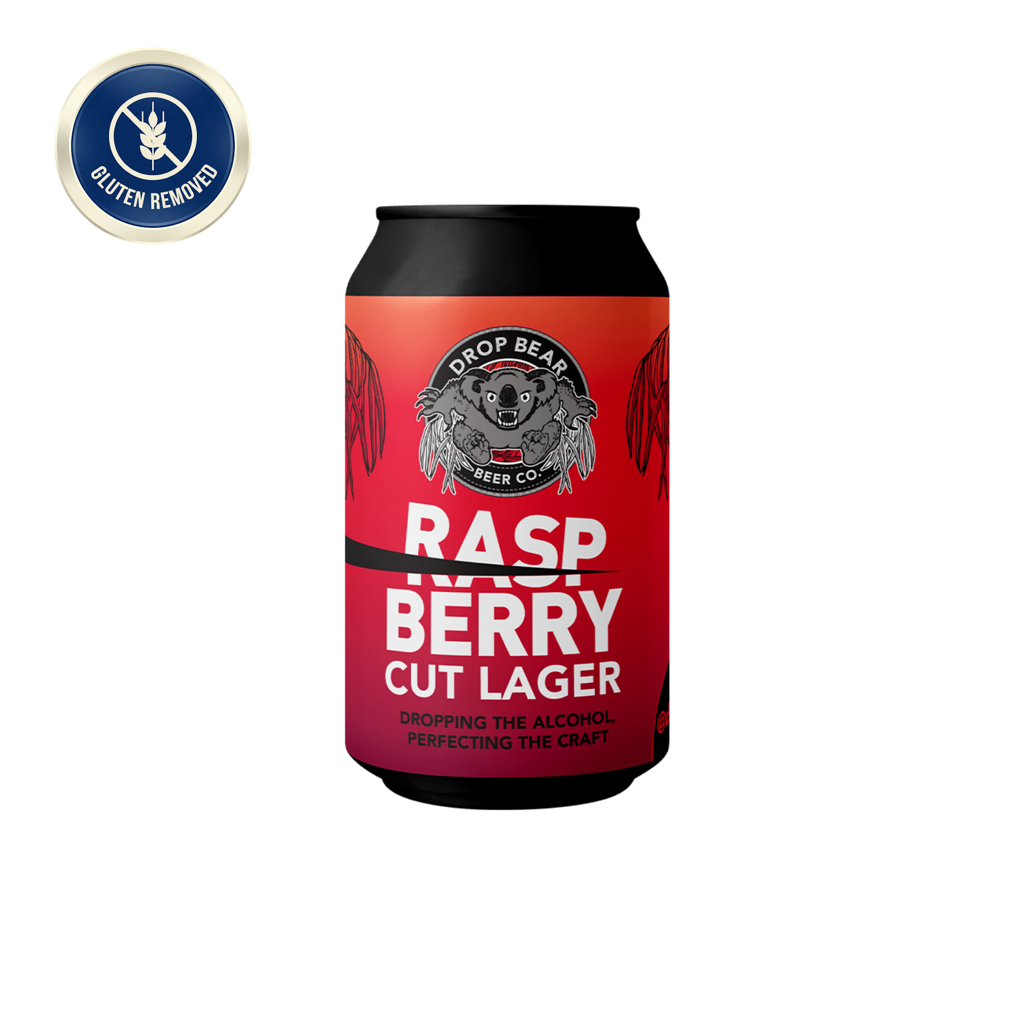 Drop Bear Raspberry Cut Lager | Non-Alcoholic Gluten Free Beer – The ...
