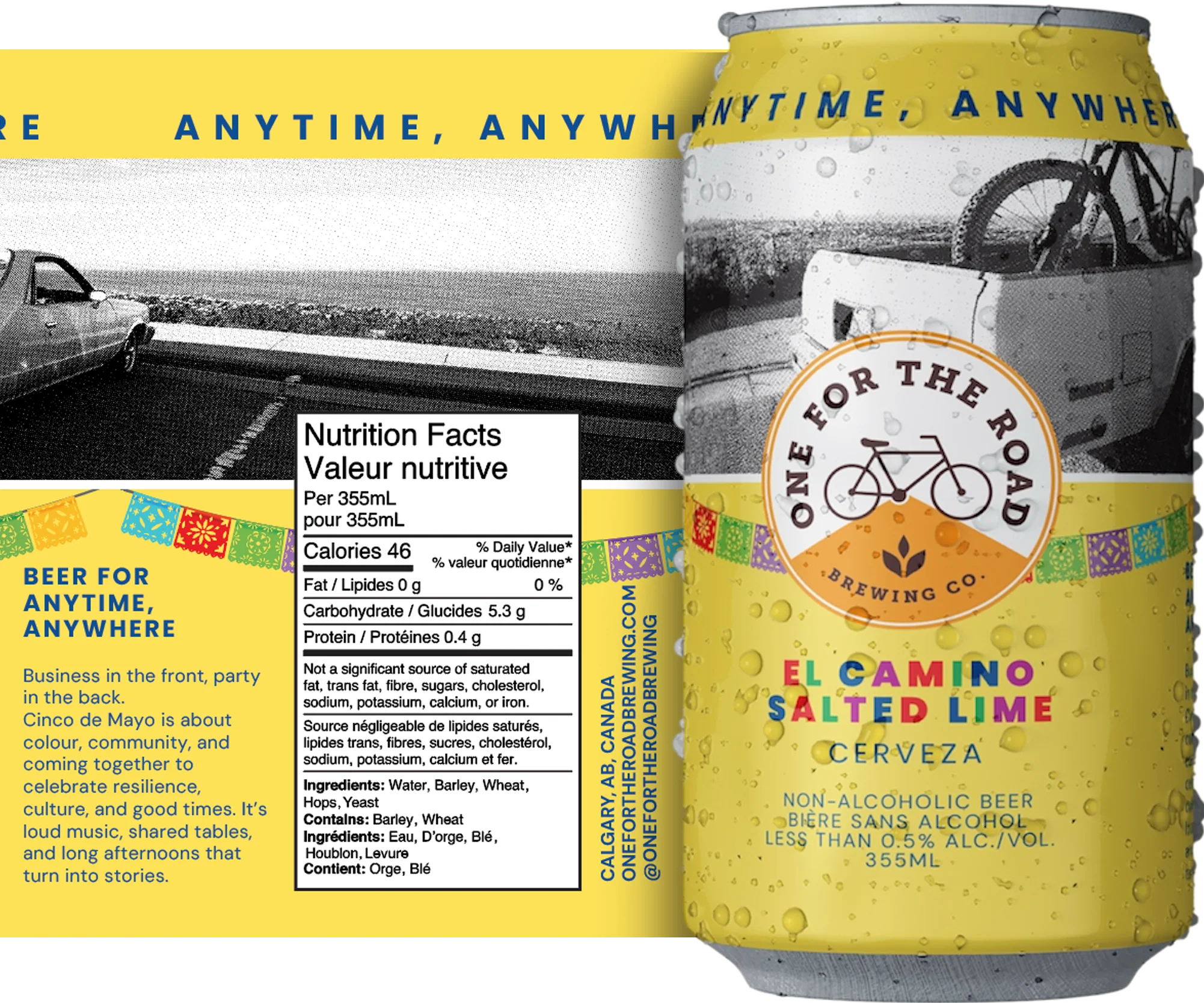 One For The Road - El Camino Salted Lime Cerveza - Limited Time Offer