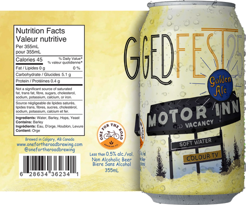 One For The Road - GEDfest 2025 Motor Inn Golden Ale - Limited Time Offer