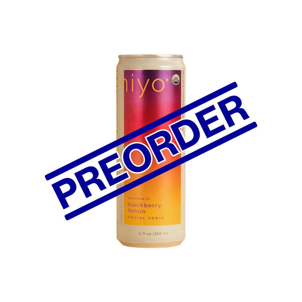 Hiyo Blackberry Lemon functional seltzer can