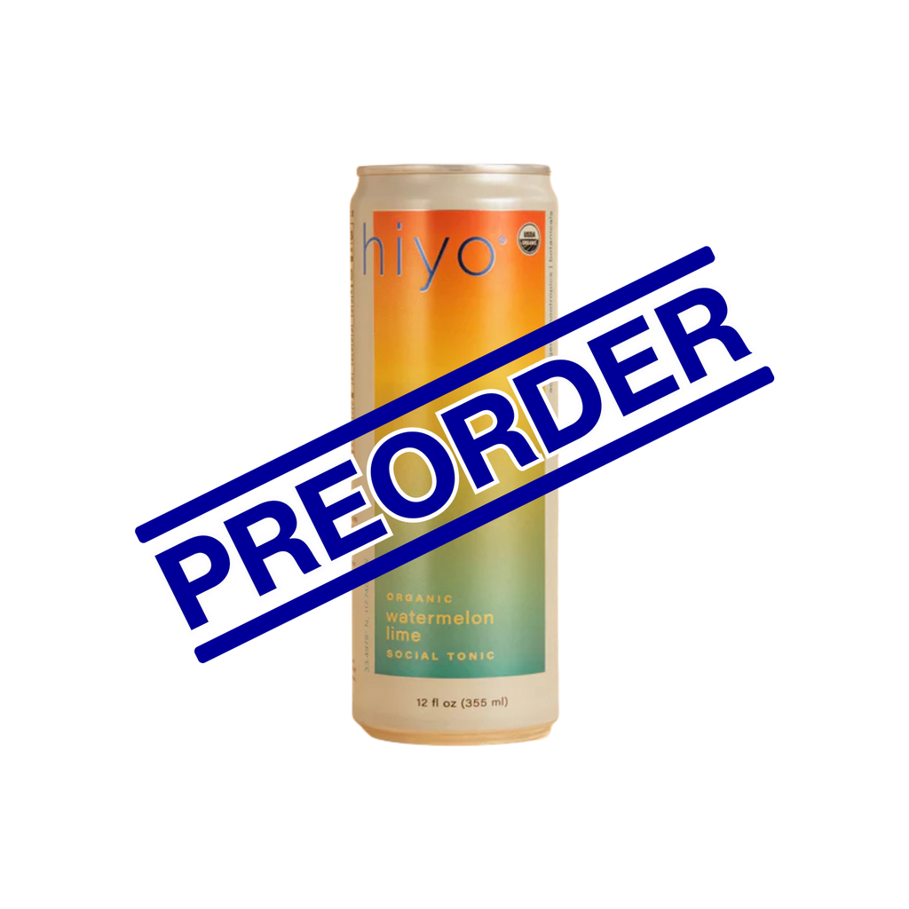 Hiyo Watermelon Lime functional seltzer can