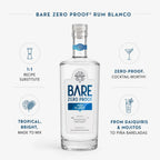 BARE Zero Proof Rum Blanco 0.0% bottle with fresh lime and mint