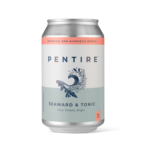 Pentire Seward and Tonic Botanical non-alcoholic spirit ready to drink can