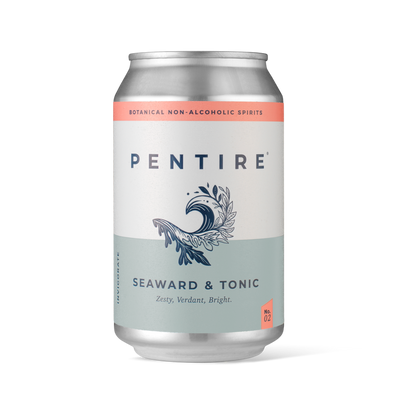 Pentire Seward and Tonic Botanical non-alcoholic spirit ready to drink can