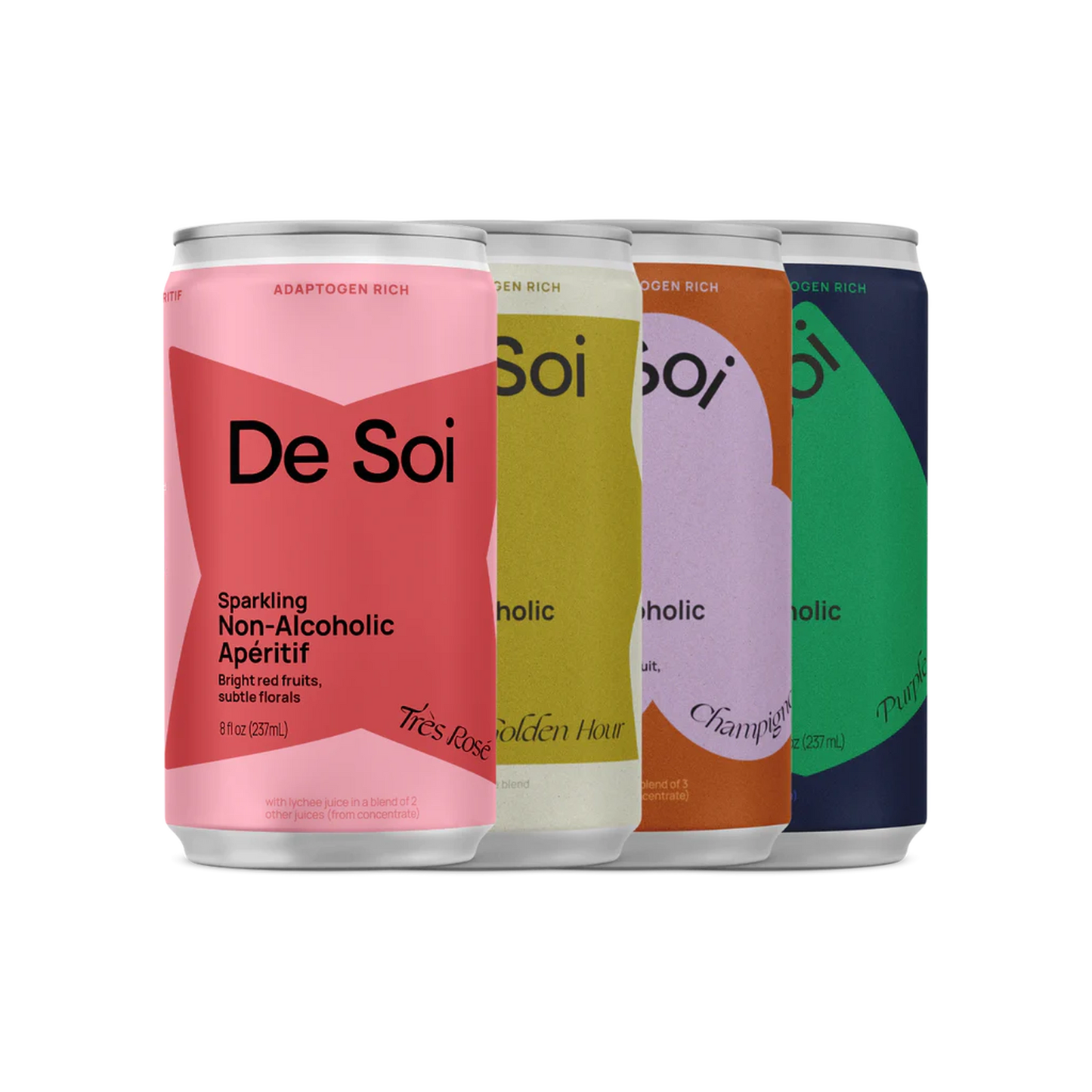 De Soi Sparkling Non Alcoholic Aperitif Adaptogenic Alcohol Free Beverage Available at The Sobr Market in Winnipeg - Free Delivery and Shipping Canada Wide