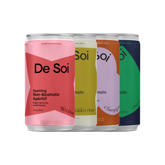 De Soi Sparkling Non Alcoholic Aperitif Adaptogenic Alcohol Free Beverage Available at The Sobr Market in Winnipeg - Free Delivery and Shipping Canada Wide