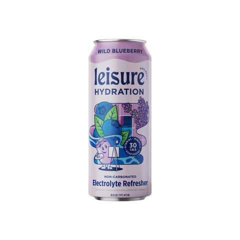 leisure project hydrating wellness-ade blueberry lavender - Calm, balance, clarity - adaptogenic drink available at The Sobr Market in Winnipeg Canada with Free Shipping and Delivery