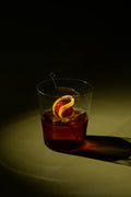 Raspberry Amaretto serving suggestion; fresh ingredients and glassware not included