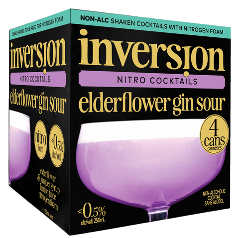 Inversion Nitro Cocktails - Elderflower Gin Sour