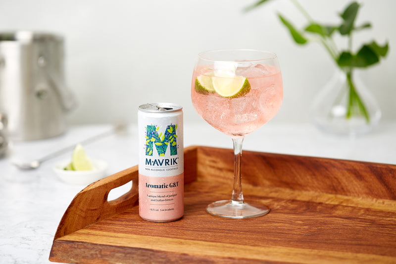 Mavrik drinks Canada - Mavrik drinks USA - delicious aromatic Gin & Tonic G & T cocktail - best non-alcoholic cocktails