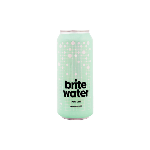 Brite water - sparkling mint lime water - vegan gluten free 0 calories 0 sugar - made in manitoba - premum water - sophisticated adult drinks