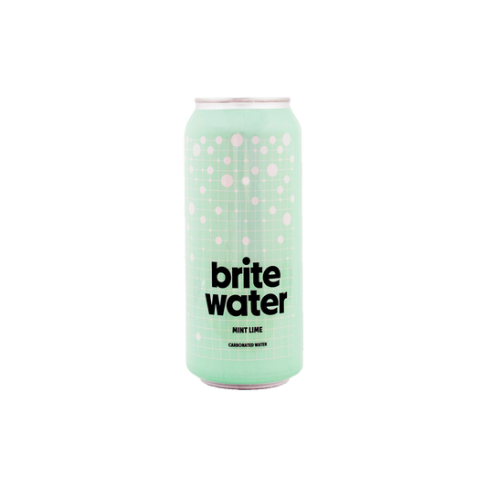 Brite water - sparkling mint lime water - vegan gluten free 0 calories 0 sugar - made in manitoba - premum water - sophisticated adult drinks