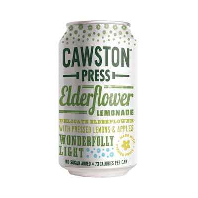 Cawston Press - Elderflower Lemonade Sparkling Beverage - No added Sugar - No Jiggery Pokery - Vegan - All Natural available at The Sobr Market in Winnipeg and Shipping Canada Wide