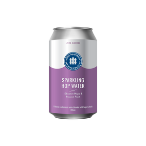 Good Neighbour Sparkling Hop Water Canada USA - ekuanot hops & passionfruit - gluten free vegan low calorie low sugar - all natural real fruit infused - non GMO