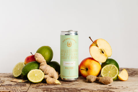 Alcohol free craft cider - apple, lemon, ginger - delicious drinks - adult beverage without alcohol Canada