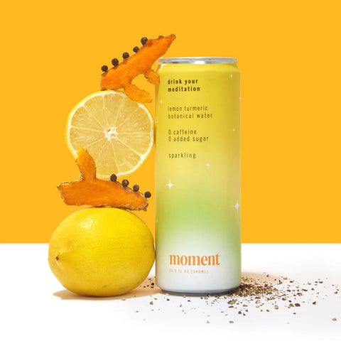 Moment Lemon Turmeric available at The Sobr Market in Winnipeg Canada - free delivery - free shipping in Canada and USA - alcohol free drinks - non-alcoholic drinks