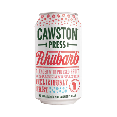 Cawston Press - Rhubarb Sparkling Beverage - No added Sugar - No Jiggery Pokery - Vegan - All Natural available at The Sobr Market in Winnipeg and Shipping Canada Wide