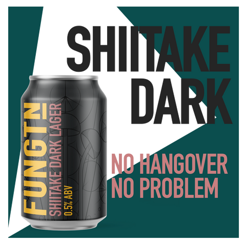 Shitake Dark - no hangover - no problem - Fungtn Non-Alcoholic Beer