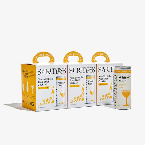 Four Packs of Spiritless Old Fashioned Non-Alcoholic Cocktail Vegan Gluten-Free Non-GMO Delicious Bourbon Cocktail available at The Sobr Market Free Canada Shipping and Local Delivery