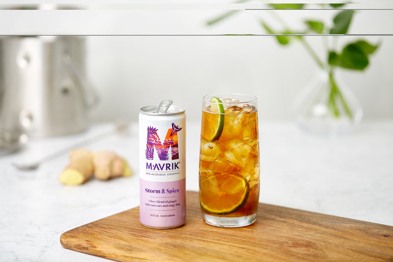 Mavrik drinks Canada - Mavrik drinks USA - delicious dark and stormy cocktail - best non-alcoholic cocktails