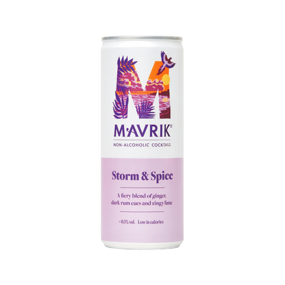 Mavrik Non-Alcoholic Cocktail Storm & Spice or Dark and Stormy - low calories delicious alcohol free cocktail - non-alcoholic cocktail Canada - Winnipeg - free delivery free shipping
