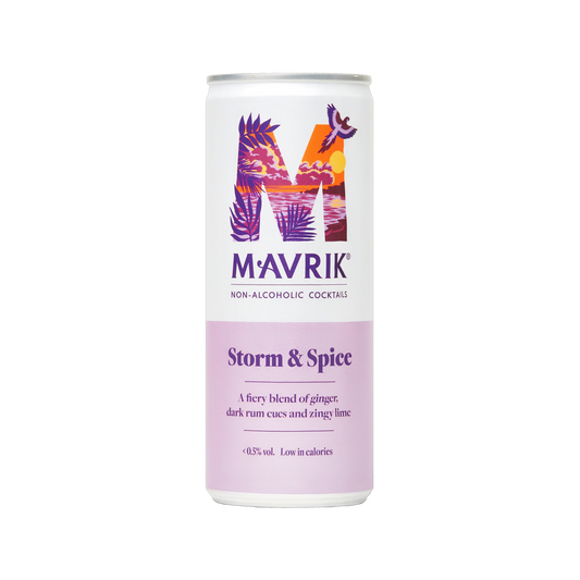 Mavrik Non-Alcoholic Cocktail Storm & Spice or Dark and Stormy - low calories delicious alcohol free cocktail - non-alcoholic cocktail Canada - Winnipeg - free delivery free shipping