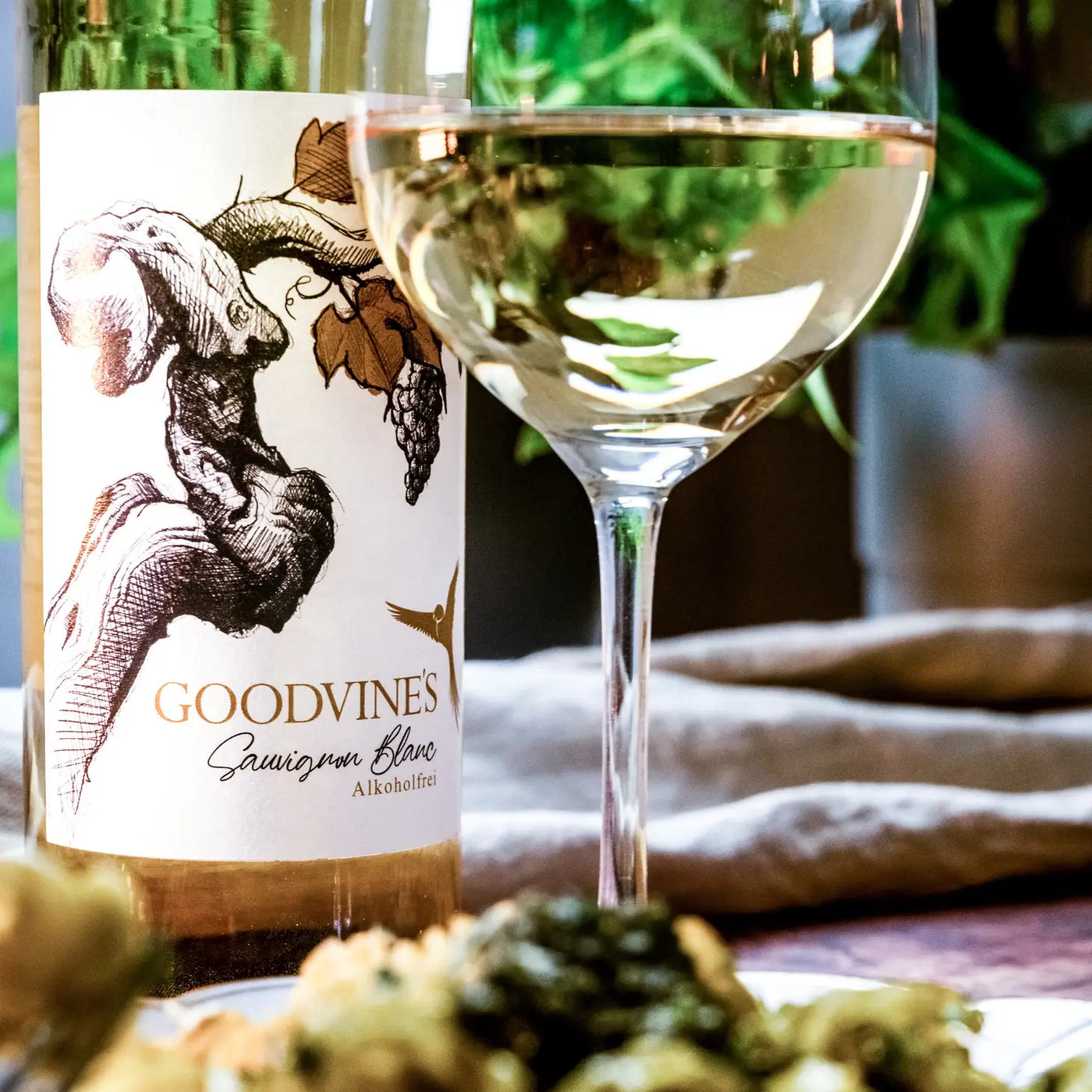 Goodvines Sauvignon Blanc - sophisticated adult drinking without alcohol