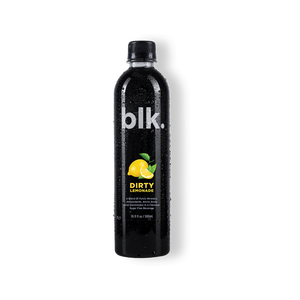 blk. Alkaline Water Beverage Dirty Lemonade A blend of fulvic trace minerals, hydration and electrolytes Vegan Gluten Free No sugar No sodium  Zero Calories available at The Sobr Market in Winnipeg and Shipping Canada Wide