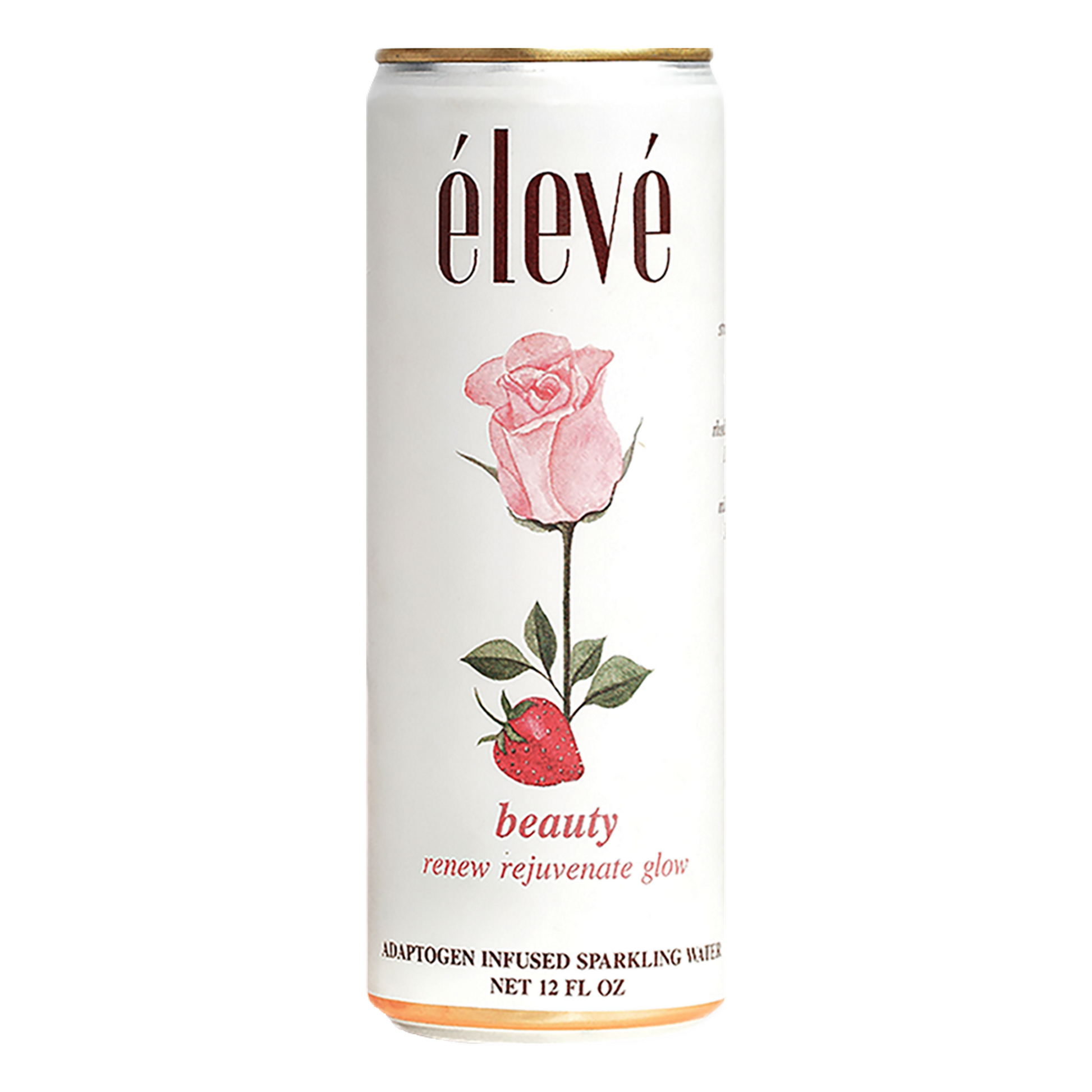 eleve beauty adaptogen infused sparkling water, functional beverage for healthier skin, hair and nails