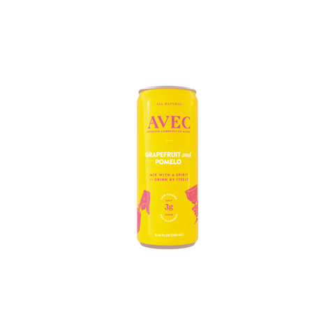 Avec Grapefruit and Pomelo Premium Carbonated Mixer Low in Sugar High in Taste Ruby and Pomelo Flavours