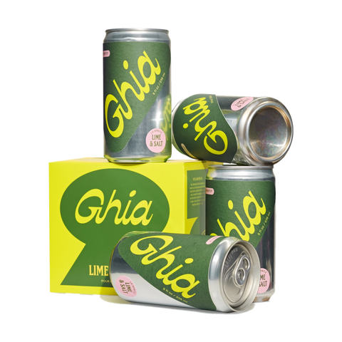 Ghia Le Spritz Lime and Salt Non-Alcoholic Spritz available at The Sobr Market in Winnipeg Canada - vegan, kosher, nothing artificial, gluten free - delicious alcohol free beverage with adaptogens