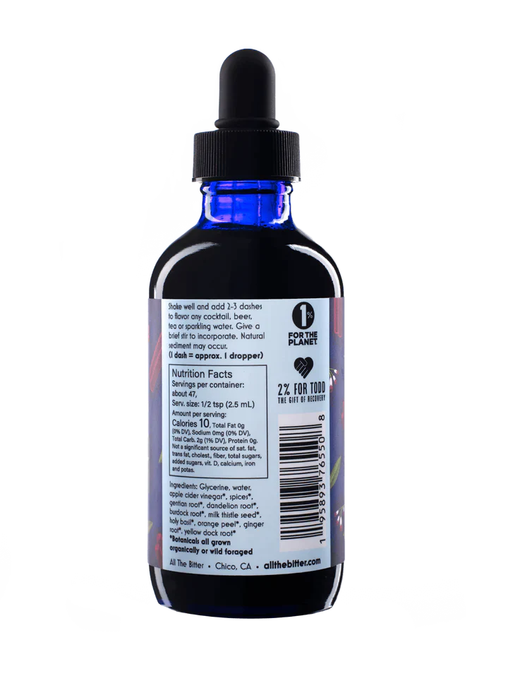 All The Bitter Aromatic Bitters Canada - Vegan - gluten free - organic - wild foraged - beneficial botanicals
