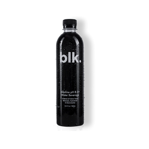 blk. Alkaline Water Beverage A blend of fulvic trace minerals, hydration and electrolytes Vegan Gluten Free No sugar No sodium  Zero Calories available at The Sobr Market in Winnipeg and Shipping Canada Wide
