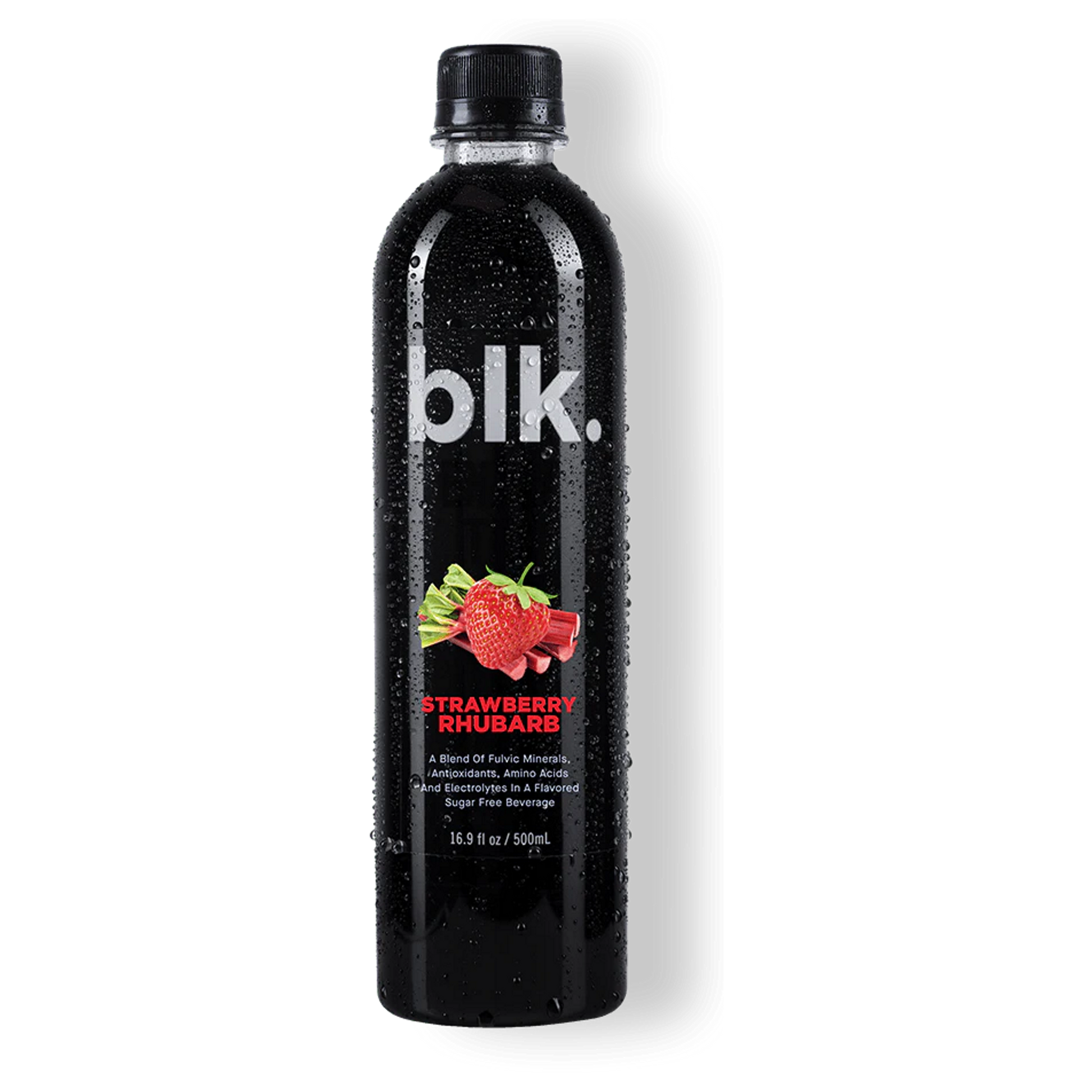 blk water strawberry rhubarb - blend of fulvic minerals, antioxidants, amino acids, electrolytes